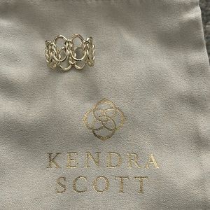 Kendra Scott Fallyn Gold Ring Sz 8
